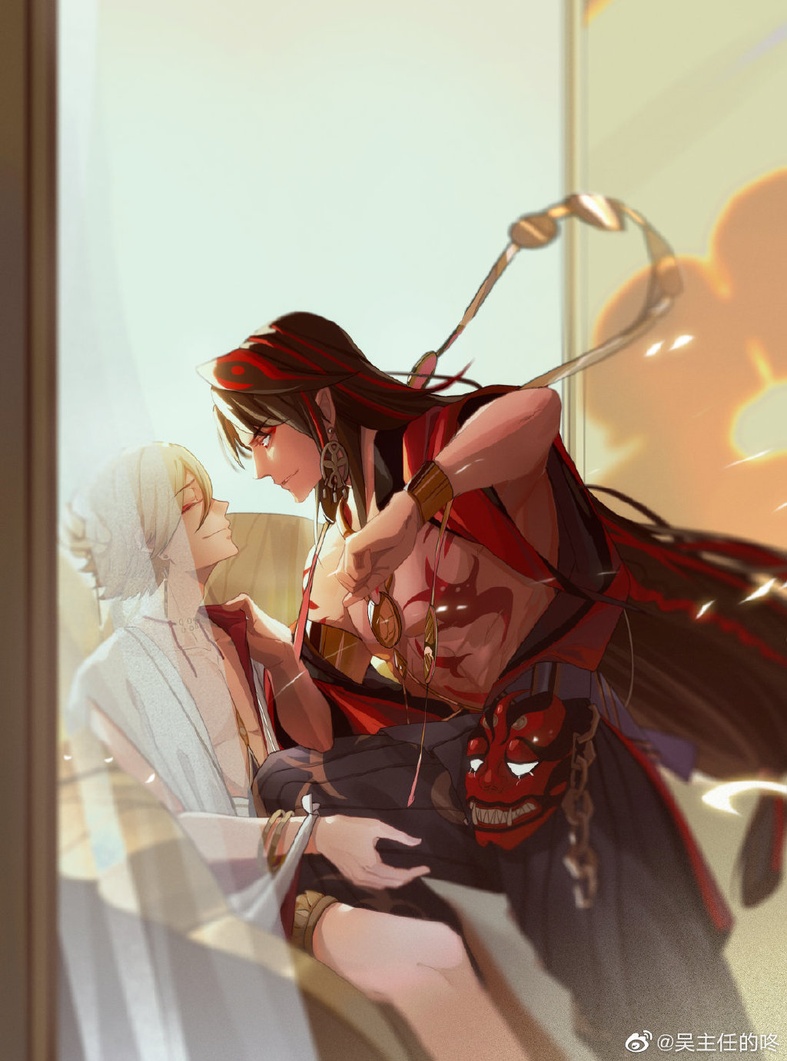 帝释天&阿修罗【作者】吴主任的咚【已授权_《阴阳师》同人社区
